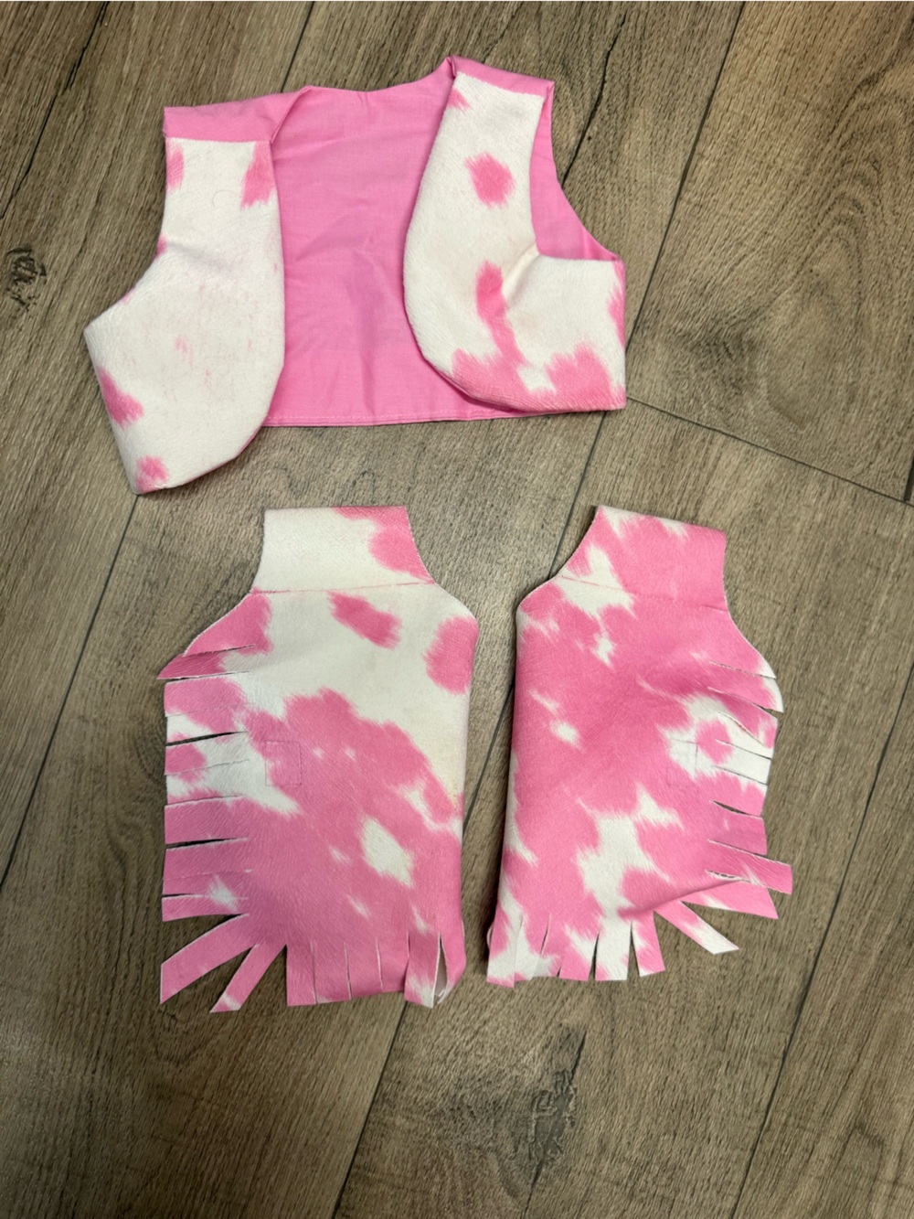 Pink baby chaps set 03 month